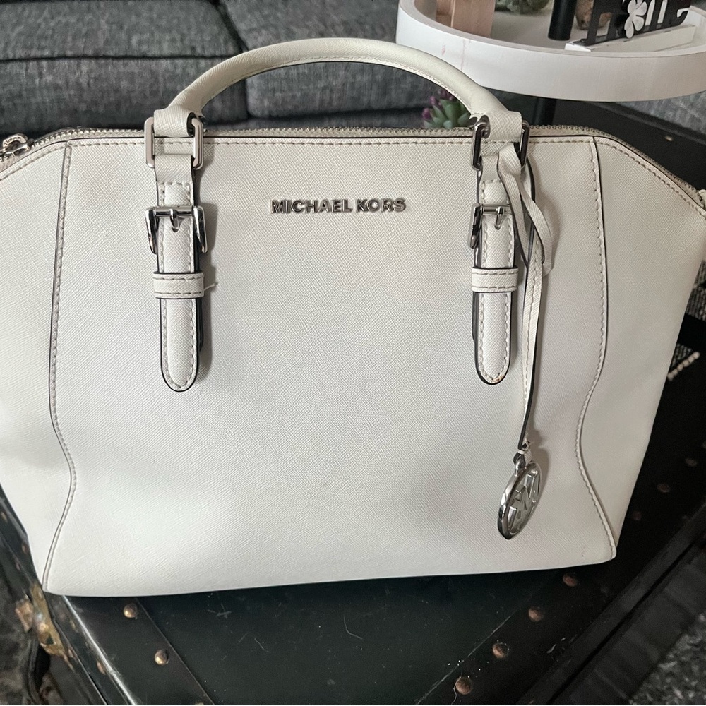White Michael kors purse
